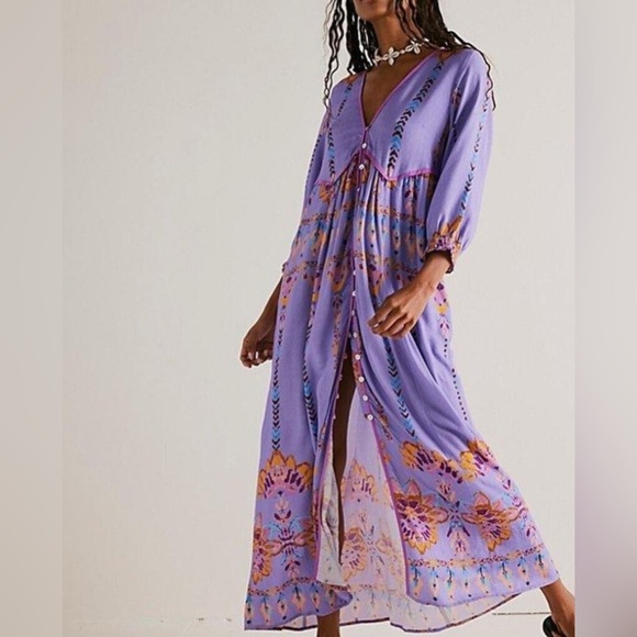 Free People Dresses & Skirts - Free People NWT Foley Button-Up Maxi Dress Size Small